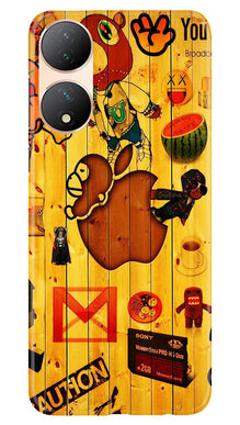 Wooden Texture Mobile Back Case for Vivo T2 5G (Design - 326)