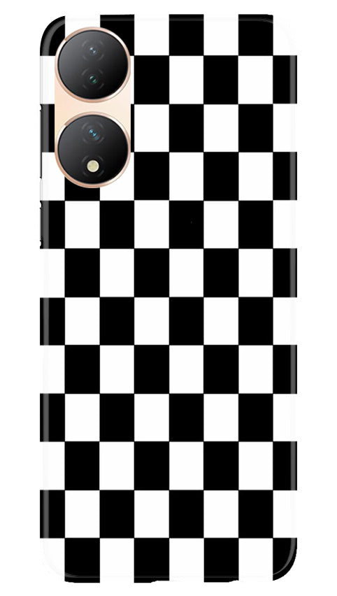 Black White Boxes Mobile Back Case for Vivo T2 5G (Design - 331)