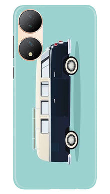 Travel Bus Mobile Back Case for Vivo T2 5G (Design - 338)