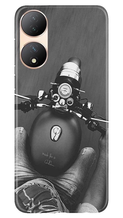 Royal Enfield Mobile Back Case for Vivo Y100 5G (Design - 341)