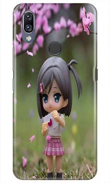 Cute Girl Mobile Back Case for Vivo Y11 (Design - 92)