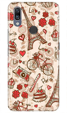 Love Paris Mobile Back Case for Vivo Y11  (Design - 103)