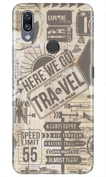 Travel Mobile Back Case for Vivo Y11  (Design - 104)