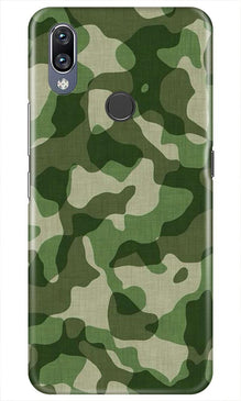 Army Camouflage Mobile Back Case for Vivo Y11  (Design - 106)