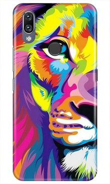 Colorful Lion Mobile Back Case for Vivo Y11  (Design - 110)