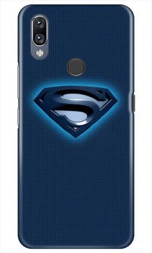 Superman Superhero Mobile Back Case for Vivo Y11  (Design - 117)