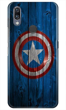 Captain America Superhero Mobile Back Case for Vivo Y11  (Design - 118)