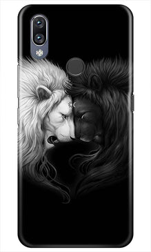 Dark White Lion Mobile Back Case for Vivo Y11  (Design - 140)