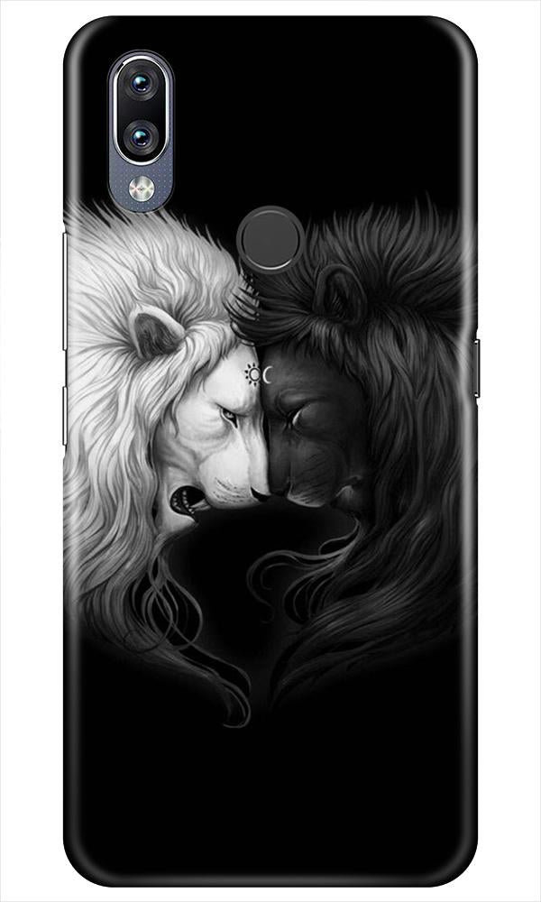 Dark White Lion Case for Vivo Y11  (Design - 140)