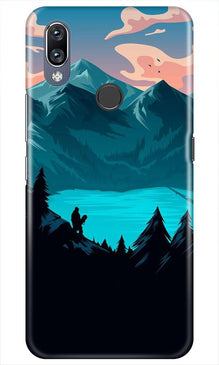 Mountains Mobile Back Case for Vivo Y11 (Design - 186)