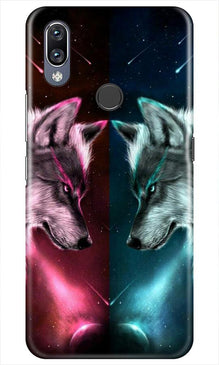 Wolf fight Mobile Back Case for Vivo Y11 (Design - 221)