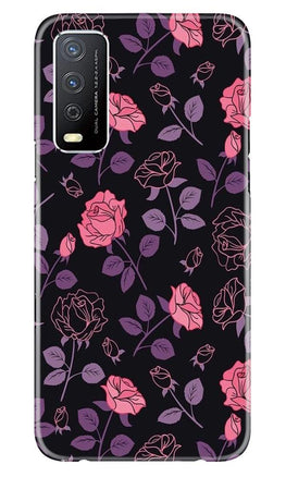 Rose Pattern Case for Vivo Y12s