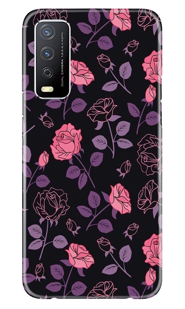 Rose Pattern Case for Vivo Y12s