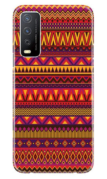 Zigzag line pattern2 Mobile Back Case for Vivo Y12s (Design - 10)