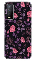 Rose Black Background Case for Vivo Y12s