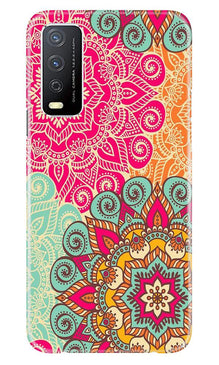 Rangoli art2 Mobile Back Case for Vivo Y12s (Design - 29)