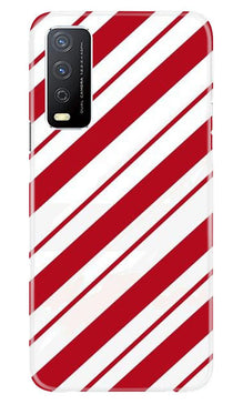 Red White Mobile Back Case for Vivo Y12s (Design - 44)