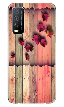 Wooden look2 Mobile Back Case for Vivo Y12s (Design - 56)