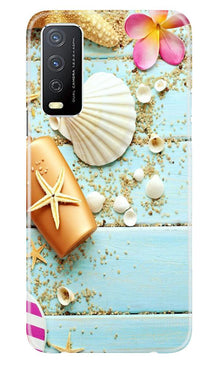 Sea Shells Mobile Back Case for Vivo Y12s (Design - 63)