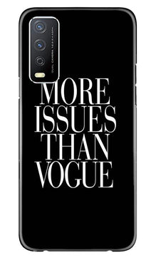 More Issues than Vague Mobile Back Case for Vivo Y12s (Design - 74)