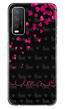Love in Air Mobile Back Case for Vivo Y12s (Design - 89)