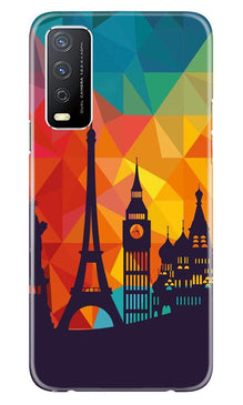 Eiffel Tower2 Mobile Back Case for Vivo Y12s (Design - 91)