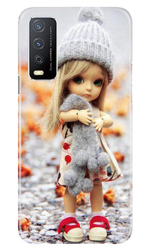 Cute Doll Mobile Back Case for Vivo Y12s (Design - 93)