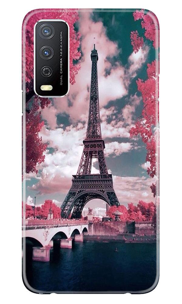 Eiffel Tower Case for Vivo Y12s  (Design - 101)
