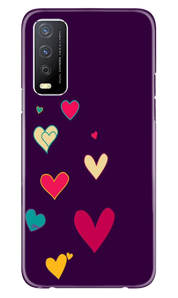 Purple Background Case for Vivo Y12s  (Design - 107)