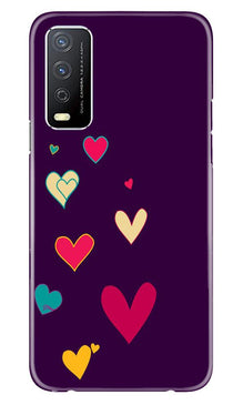 Purple Background Mobile Back Case for Vivo Y12s  (Design - 107)