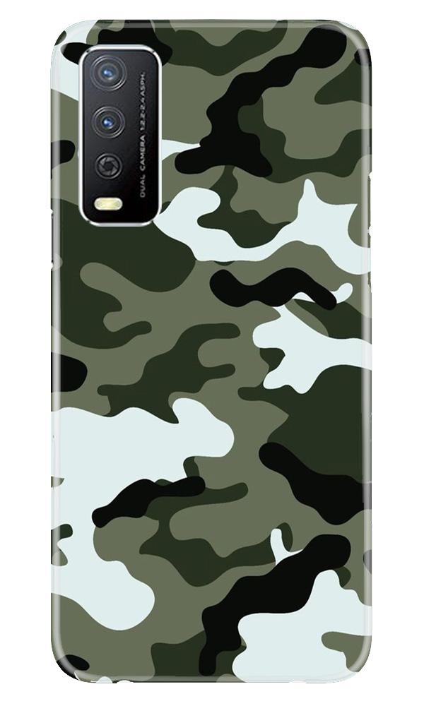 Army Camouflage Case for Vivo Y12s  (Design - 108)