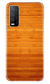 Wooden Look Case for Vivo Y12s  (Design - 111)