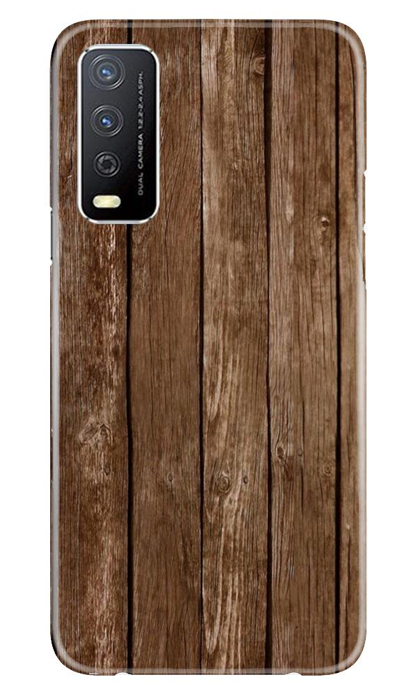 Wooden Look Case for Vivo Y12s  (Design - 112)