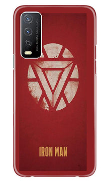Iron Man Superhero Mobile Back Case for Vivo Y12s  (Design - 115)