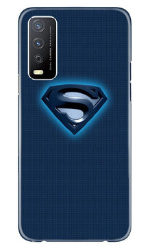 Superman Superhero Mobile Back Case for Vivo Y12s  (Design - 117)