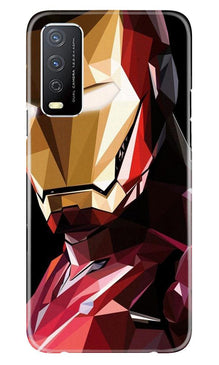 Iron Man Superhero Mobile Back Case for Vivo Y12s  (Design - 122)
