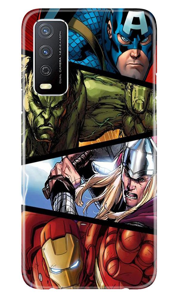 Avengers Superhero Case for Vivo Y12s  (Design - 124)