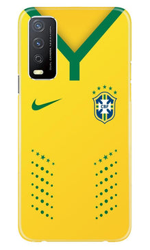 Brazil Mobile Back Case for Vivo Y12s  (Design - 176)