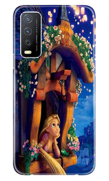 Cute Girl Mobile Back Case for Vivo Y12s (Design - 198)