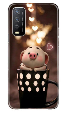 Cute Bunny Mobile Back Case for Vivo Y12s (Design - 213)