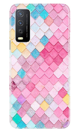 Pink Pattern Case for Vivo Y12s (Design No. 215)