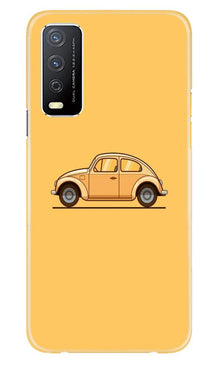Vintage Car Mobile Back Case for Vivo Y12s (Design - 262)