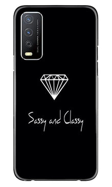Sassy and Classy Mobile Back Case for Vivo Y12s (Design - 264)