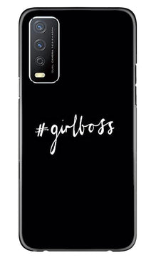 #GirlBoss Mobile Back Case for Vivo Y12s (Design - 266)