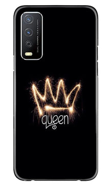 Queen Mobile Back Case for Vivo Y12s (Design - 270)