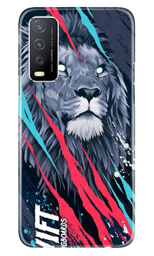 Lion Mobile Back Case for Vivo Y12s (Design - 278)