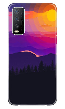 Sun Set Mobile Back Case for Vivo Y12s (Design - 279)