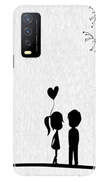 Cute Kid Couple Mobile Back Case for Vivo Y12s (Design - 283)