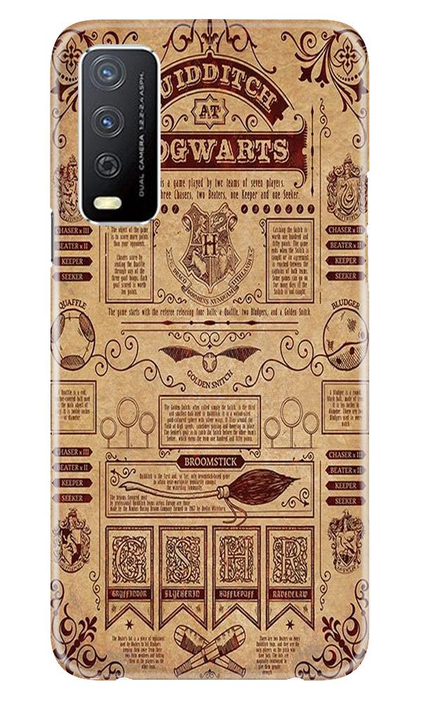 Hogwarts Mobile Back Case for Vivo Y12s (Design - 304)