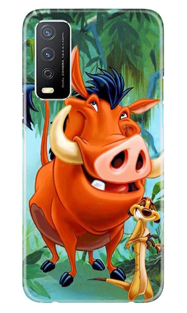 Timon and Pumbaa Mobile Back Case for Vivo Y12s (Design - 305)